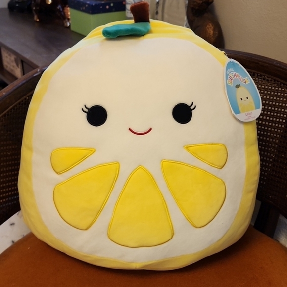 Squishmallows Other - NWT 16" Squishmallow Leticia the Lemon 🍋
